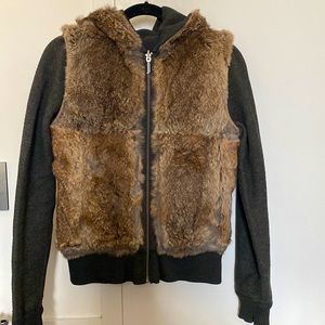 Y2K Reversible fur Juicy hoodie